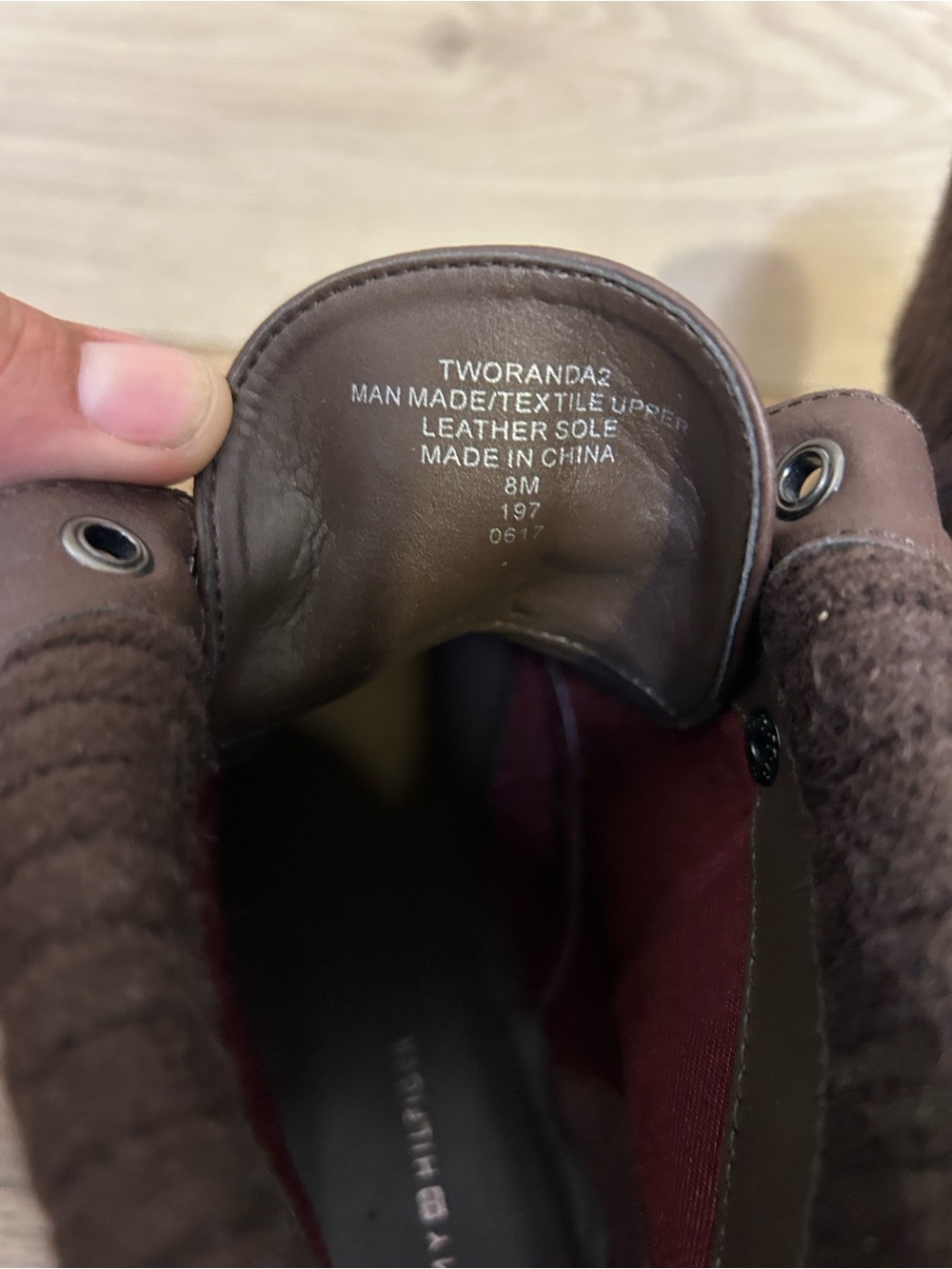TOMMY HILFIGER Oranda Brown Boots Booties Sz 8 M - Picture 5 of 6